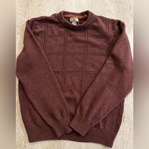 Docker’s 100% Cotton Men’s Knit Sweater Burnt Red Size XL